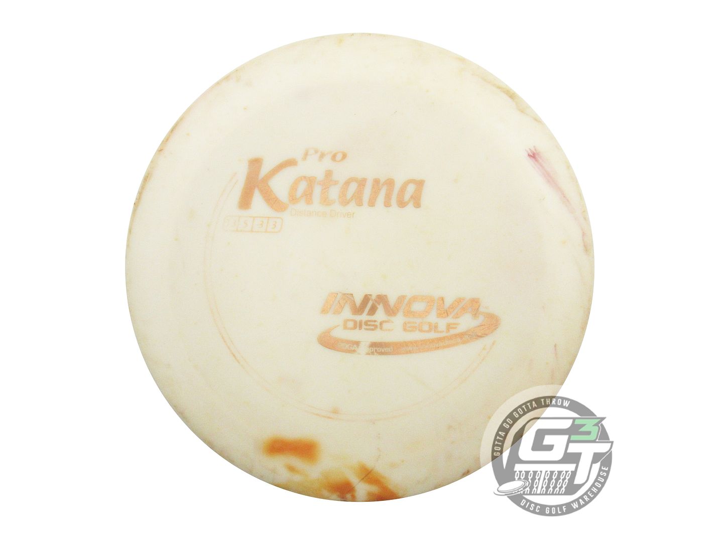 USED Innova Pro Katana 173g White Gold Foil Distance Driver Golf Disc