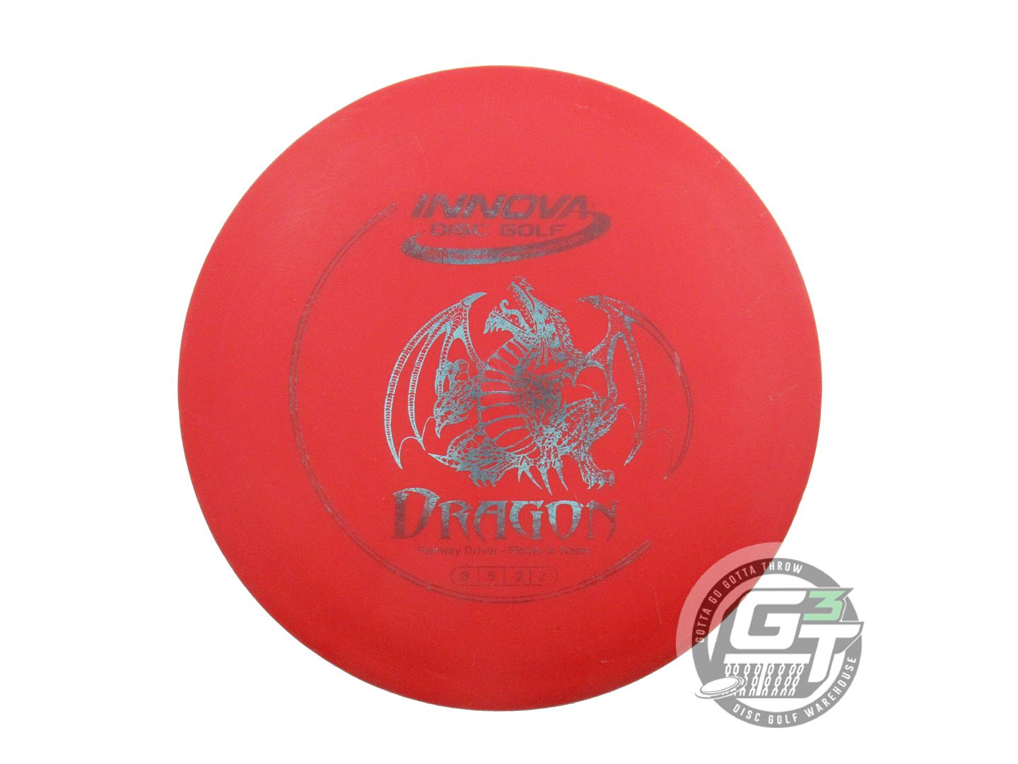 USED Innova DX Dragon 162g Red Aqua Foil Distance Driver Golf Disc