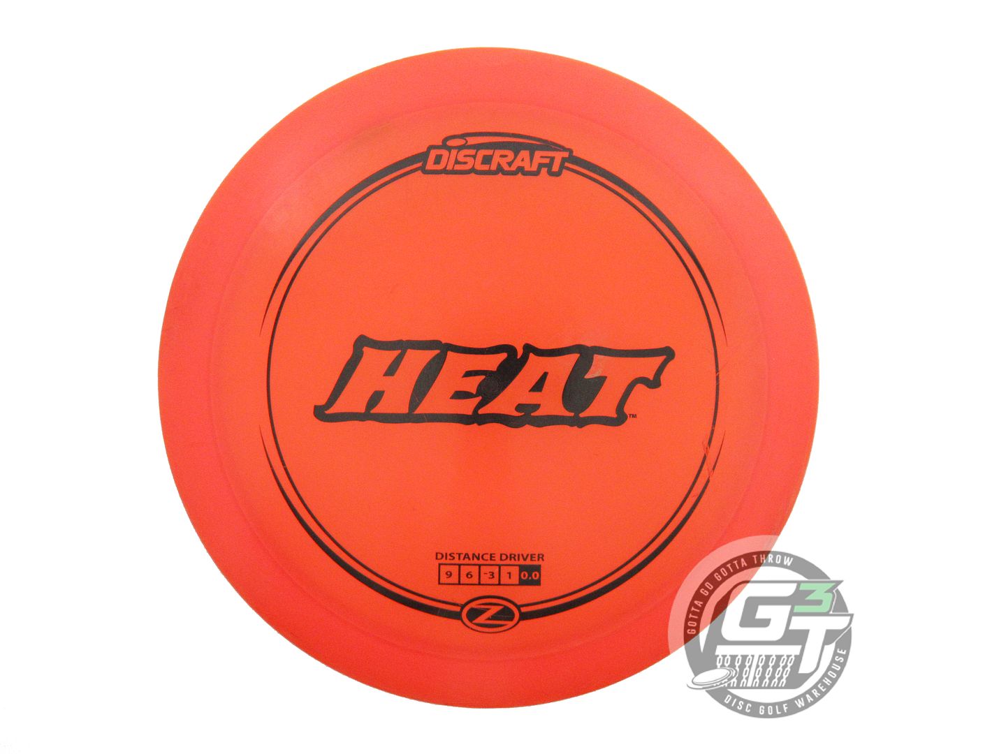 USED Discraft Z Heat 174g Orange Black Stamp Distance Driver Golf Disc