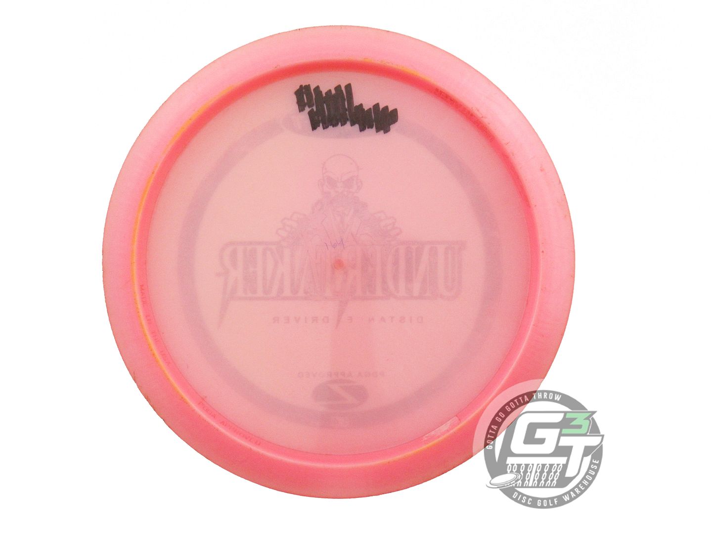 USED Discraft Z Undertaker 164g Pink Silver Holo Foil Distance Driver Golf Disc