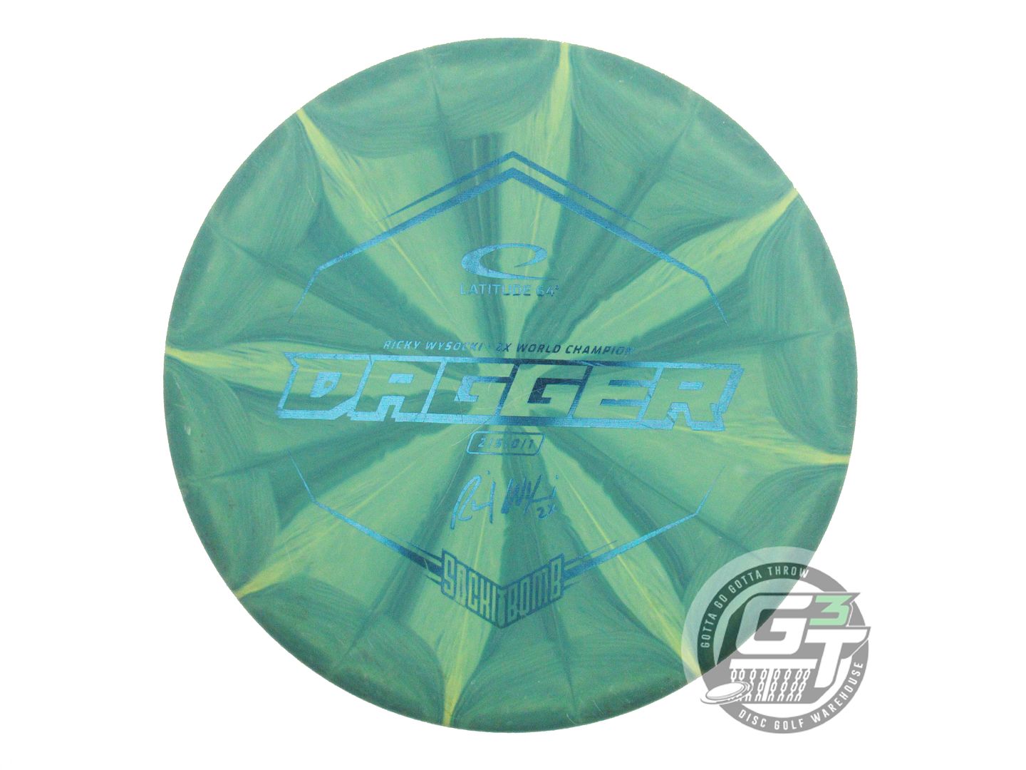 USED Latitude 64 [WYSOCKI] Zero Hard Burst Dagger 173g Green Putter Golf Disc