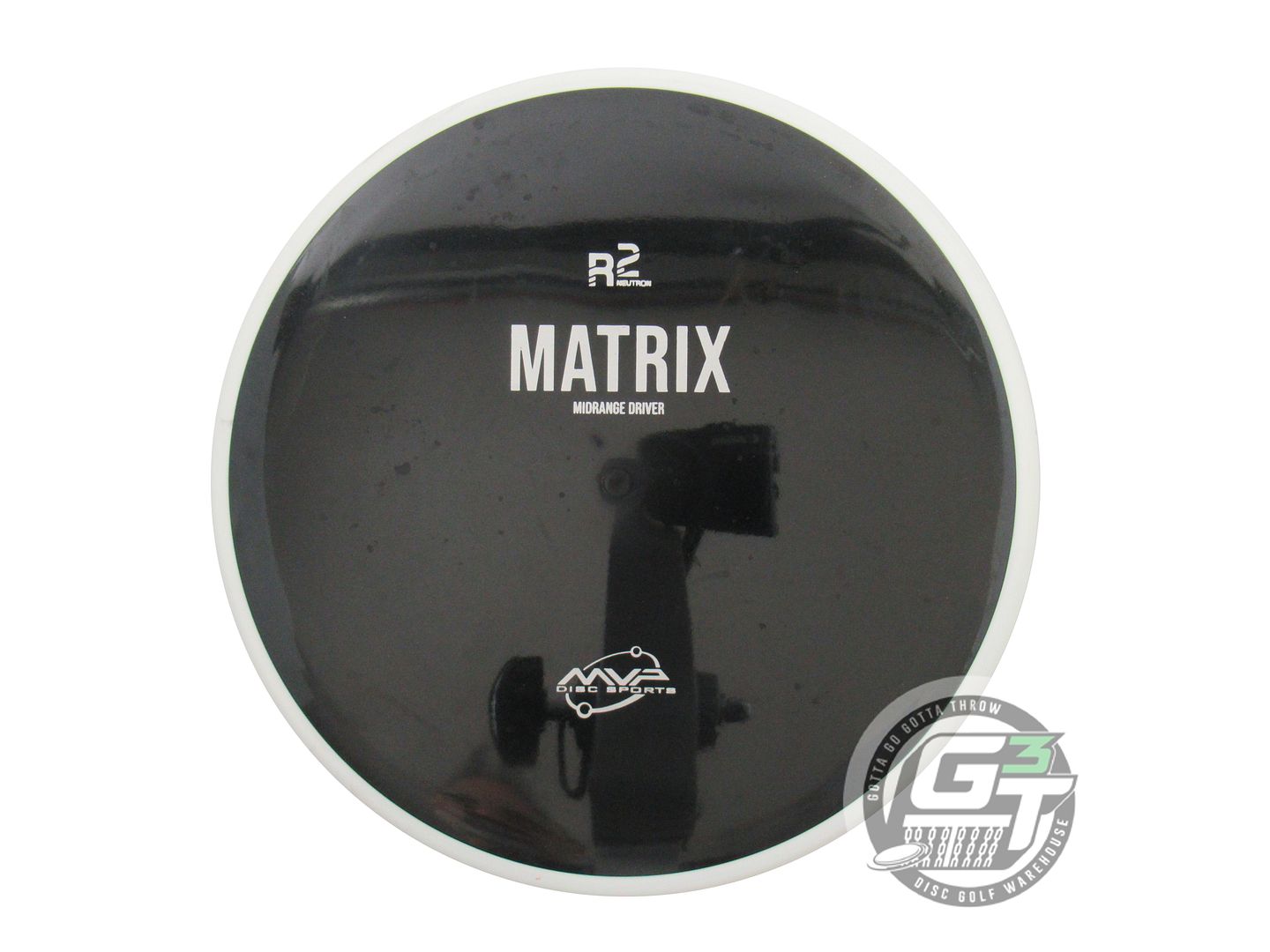 NOS MVP Disc Sports R2 Neutron Matrix 171g Black Midrange Golf Disc