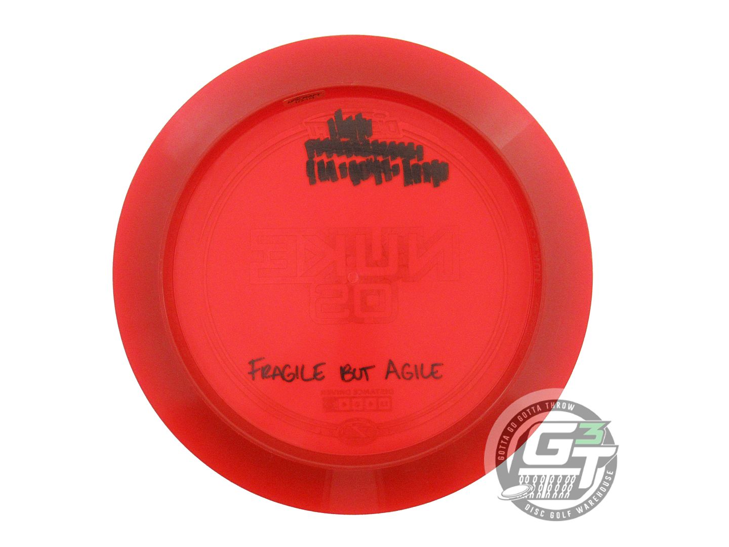 USED Discraft Z Nuke OS 175g Red Teal Flower Foil Distance Driver Golf Disc