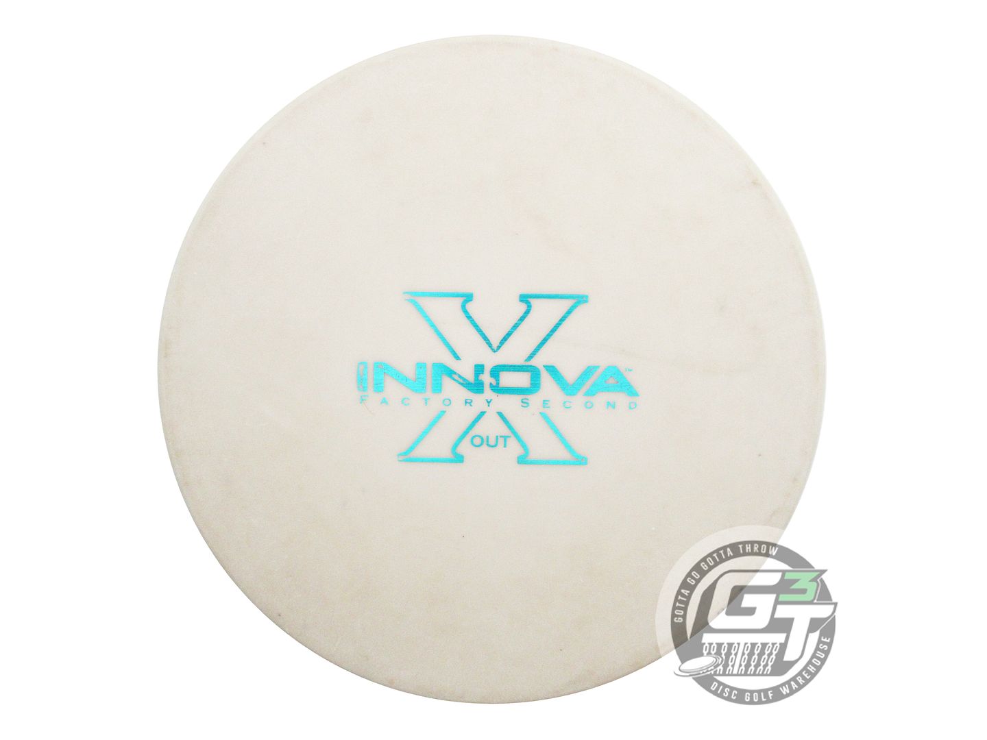 USED Innova X-OUT DX Polecat 133g White Putter Golf Disc