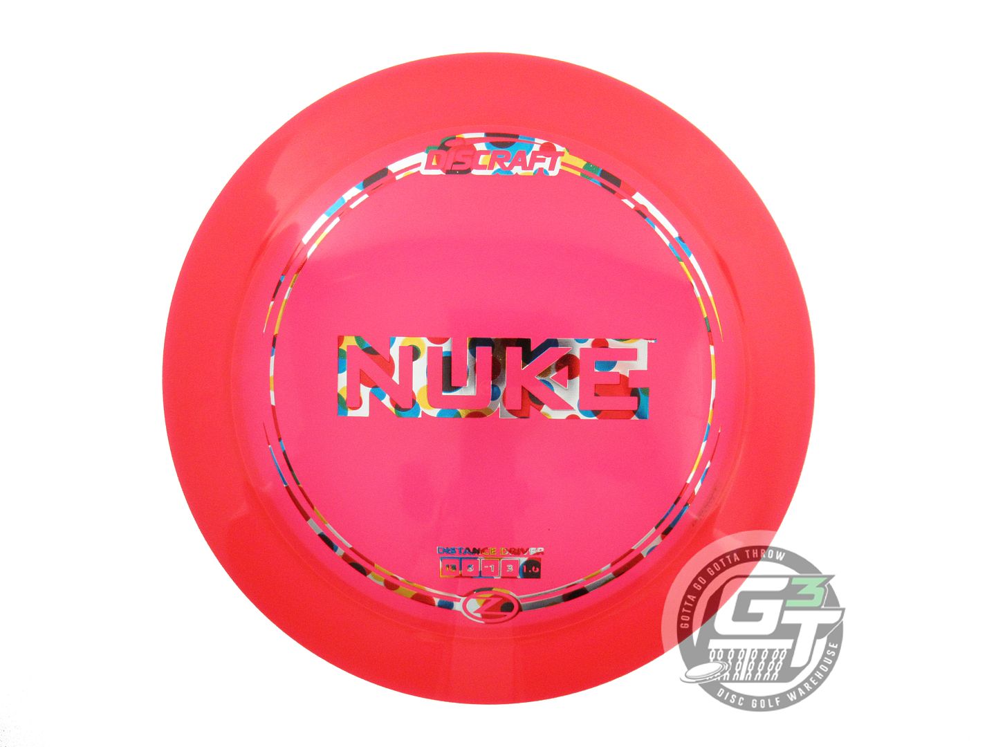NOS Discraft Z Nuke 176g Red Wonder Bread Foil Distance Driver Golf Disc