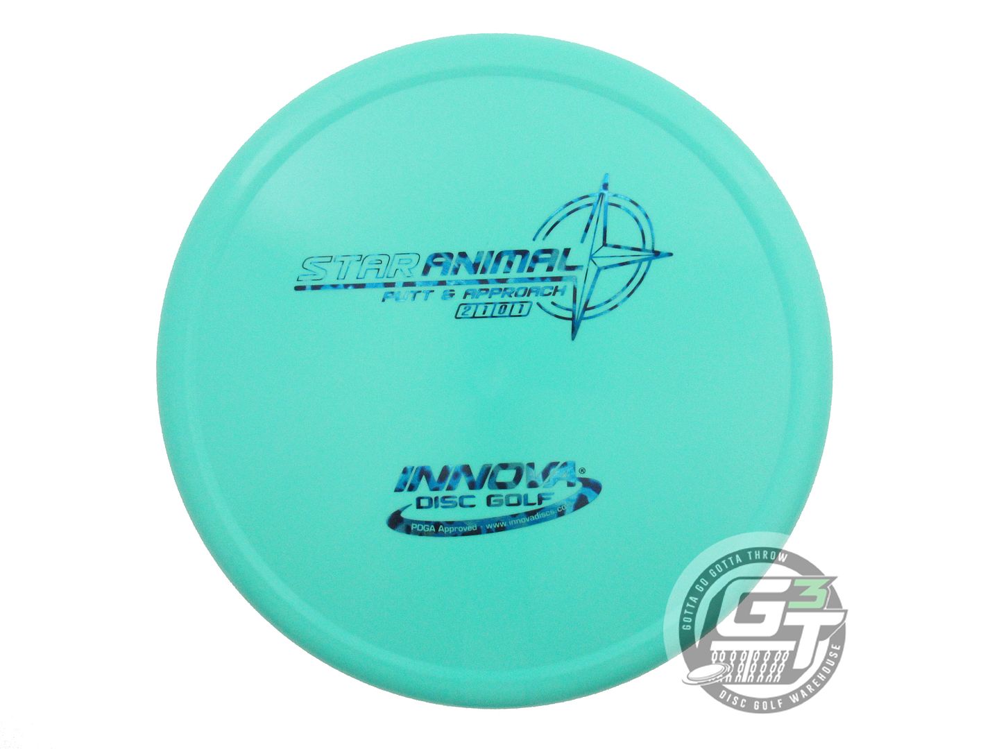 NOS Innova Star Animal 175g Seafoam Blue Cheetah Foil Midrange Golf Disc