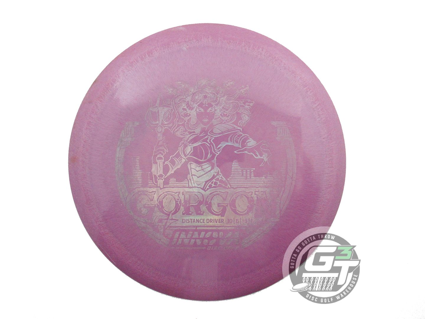 USED Innova GStar Gorgon 172g Purple Silver Holo Foil Distance Driver Golf Disc