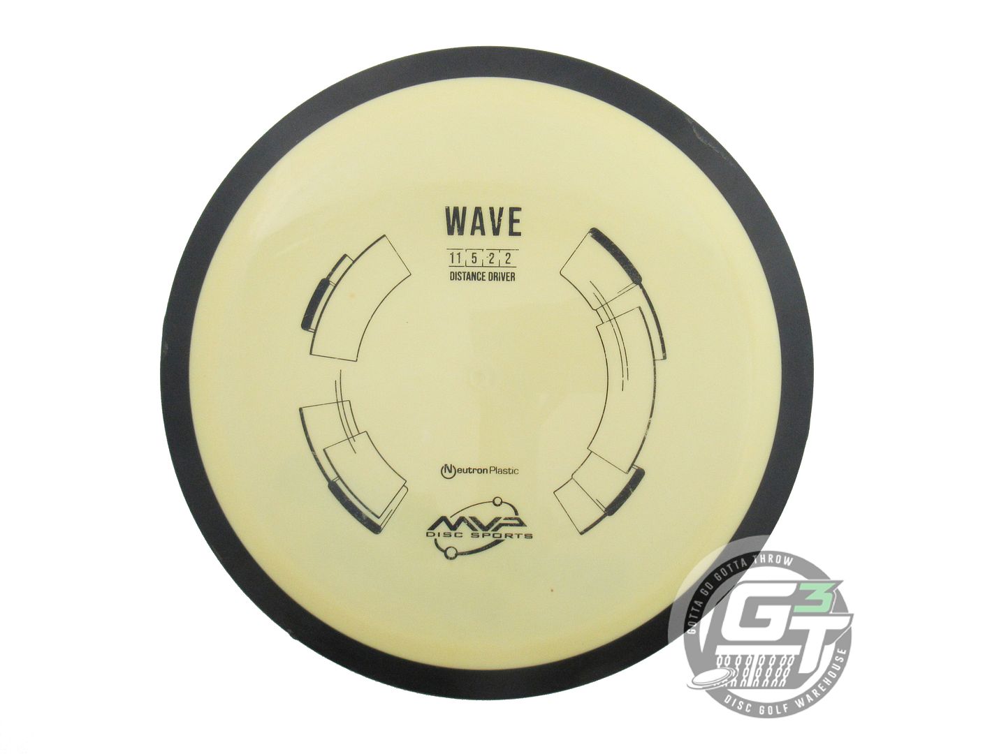 USED MVP Disc Sports Neutron Wave 172g Yellow Distance Driver Golf Disc