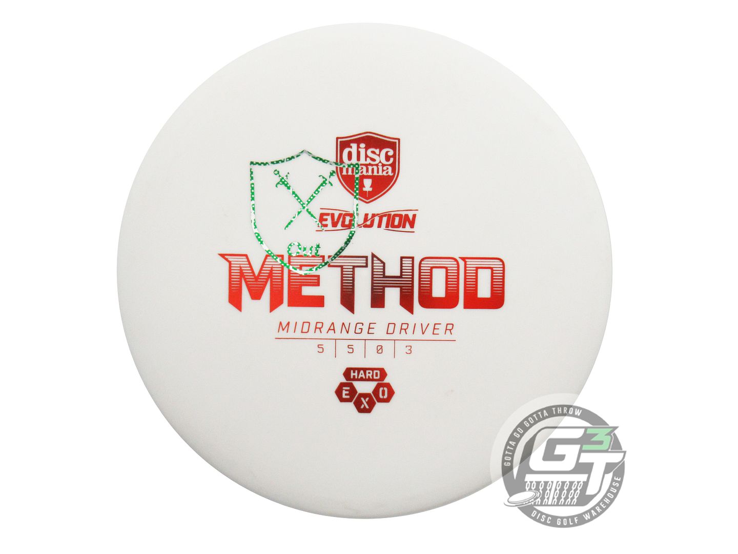 USED DiscMania X-OUT EXO Hard Method 175g White Midrange Golf Disc
