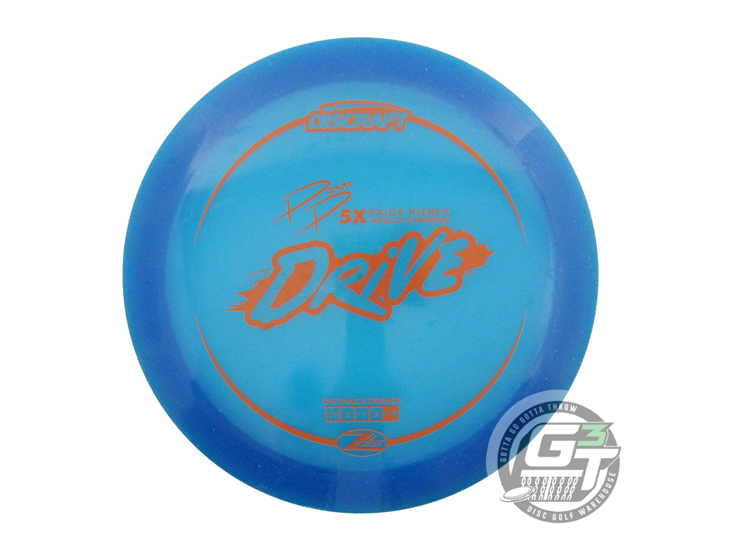 USED Discraft [PIERCE] Z Lite Drive 162g Blue Orange Stamp Distance Driver Disc