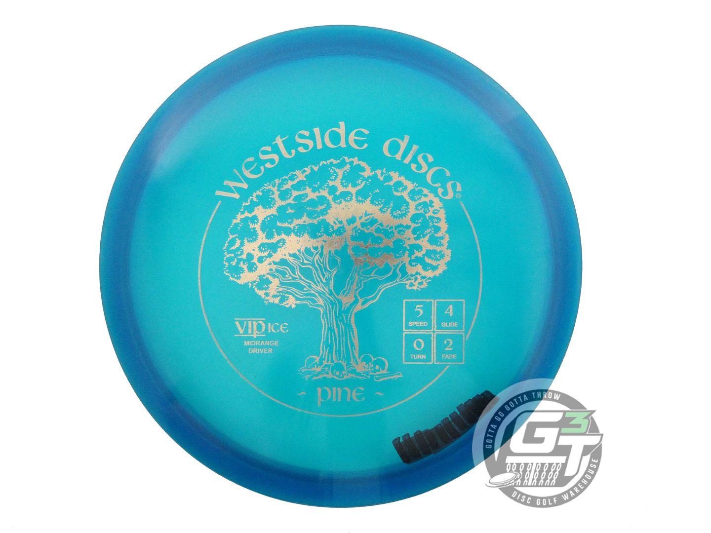 USED Westside Discs VIP Ice Pine 179g Blue Gold Foil Midrange Golf Disc