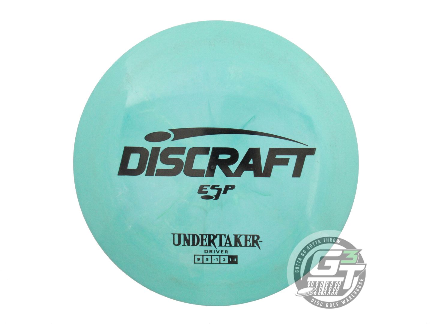 USED Discraft ESP Undertaker 175g Seafoam Black Stamp Distance Driver Golf Disc