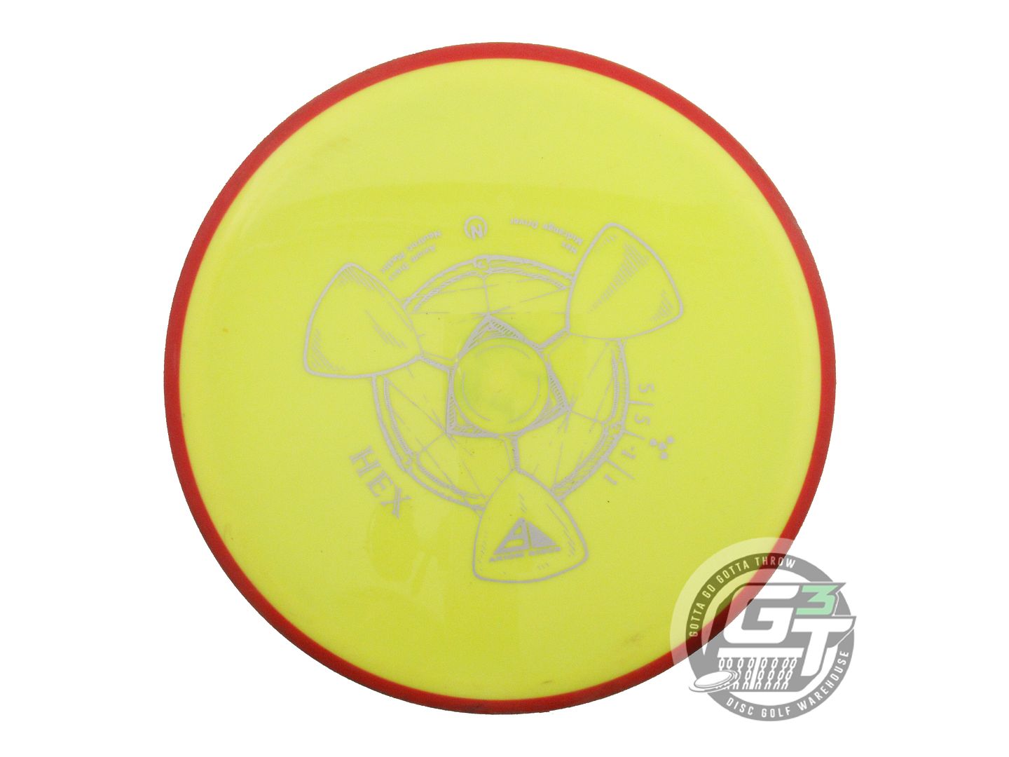 USED Axiom Discs Neutron Hex 175g Yellow Red Rim Midrange Golf Disc