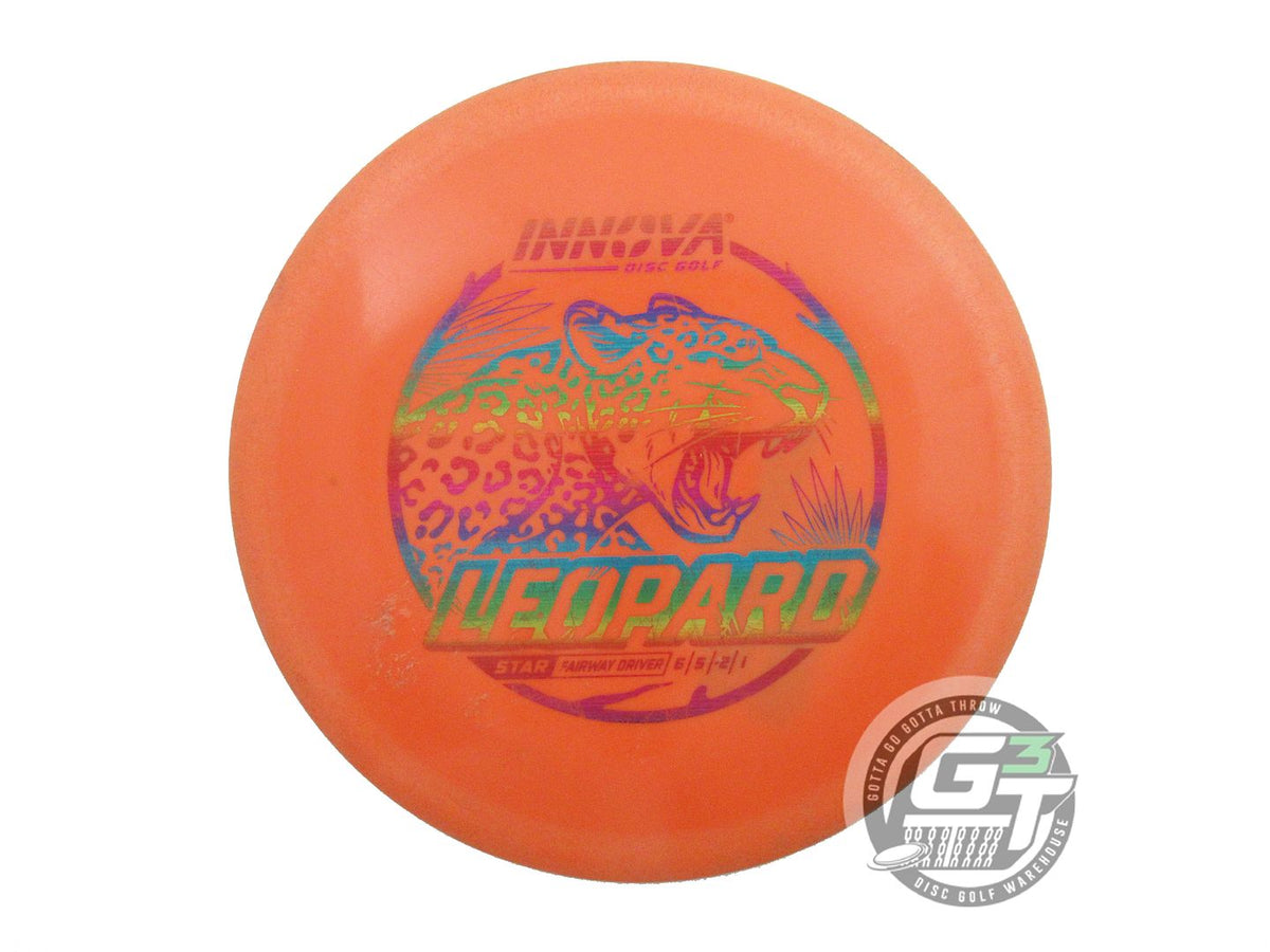 USED Innova Star Leopard 150g Orange Rainbow Laser Foil Fairway Driver Golf Disc