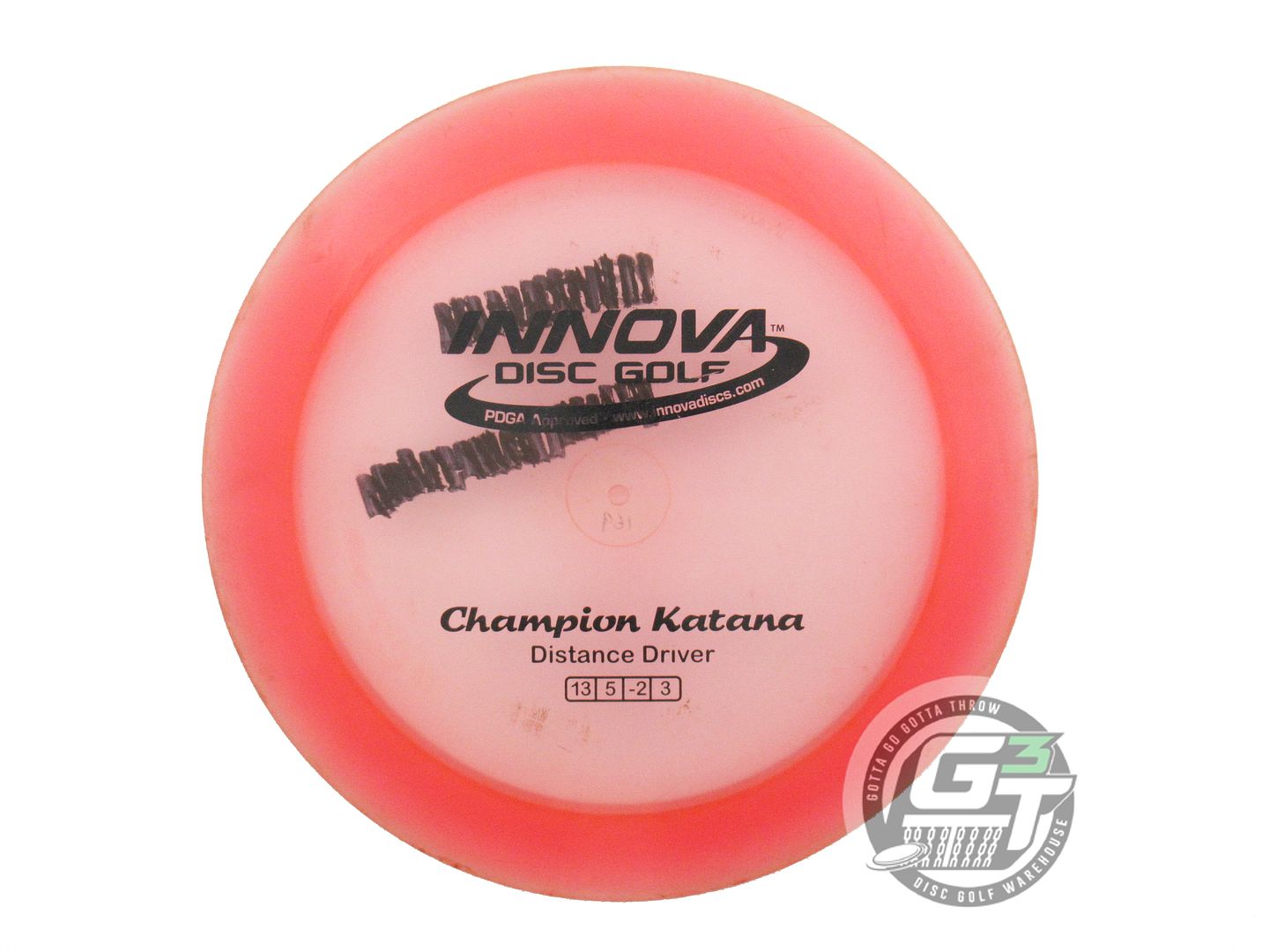 USED Innova Champion Katana 169g Pink Black Stamp Distance Driver Golf Disc