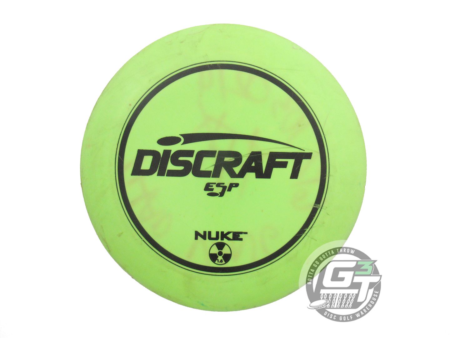 USED Discraft ESP Nuke 170g Lime Black Stamp PFN Distance Driver Golf Disc