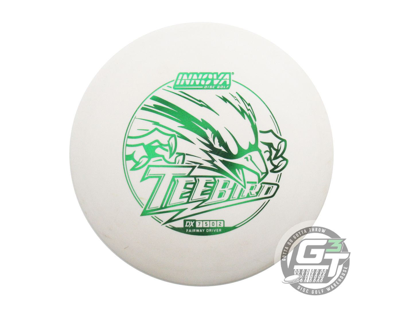 USED Innova DX Teebird 172g White Green Foil Fairway Driver Golf Disc
