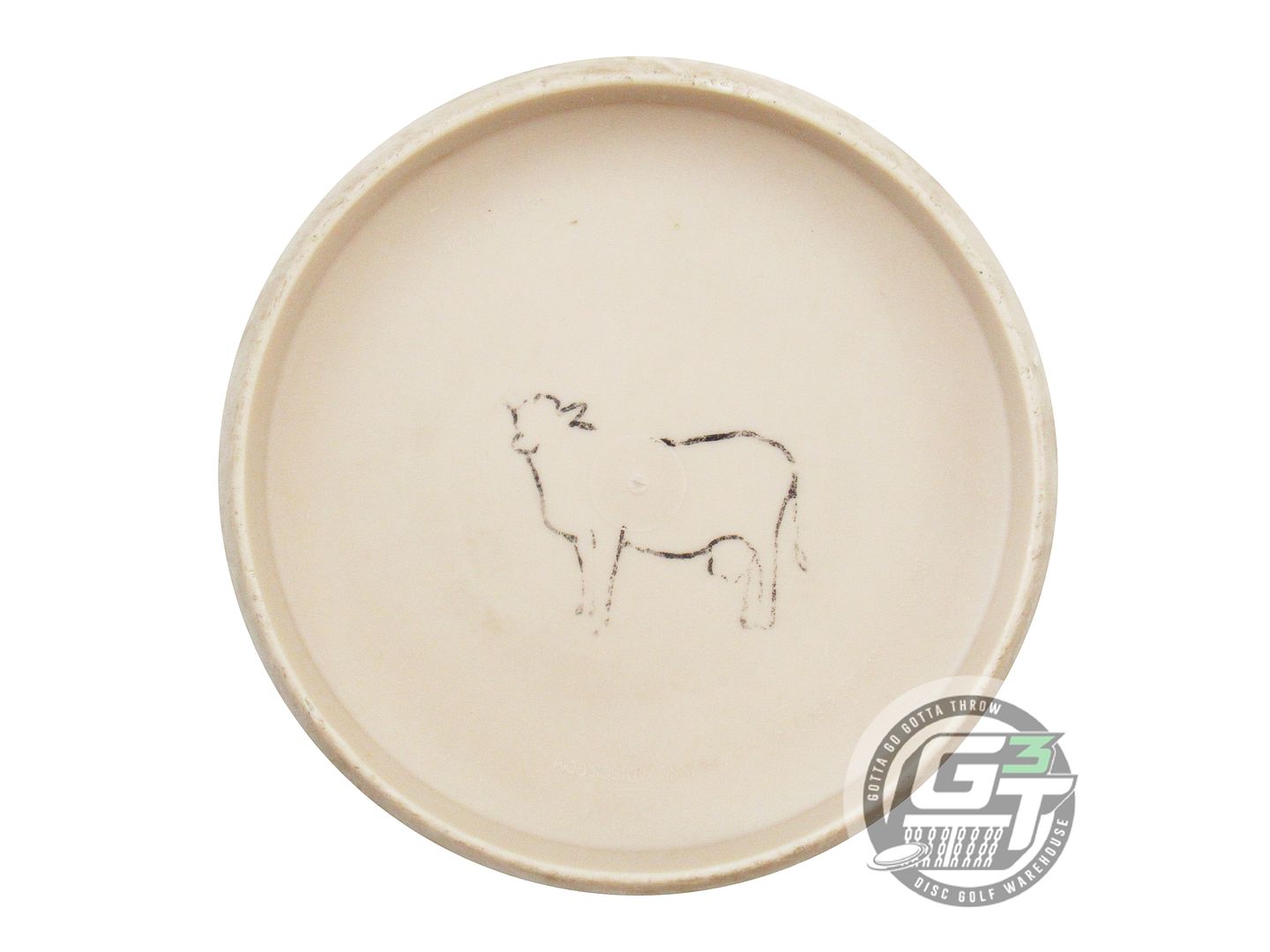 USED DiscMania D-Line P2 175g Ivory Wiped Stamp Putter Golf Disc