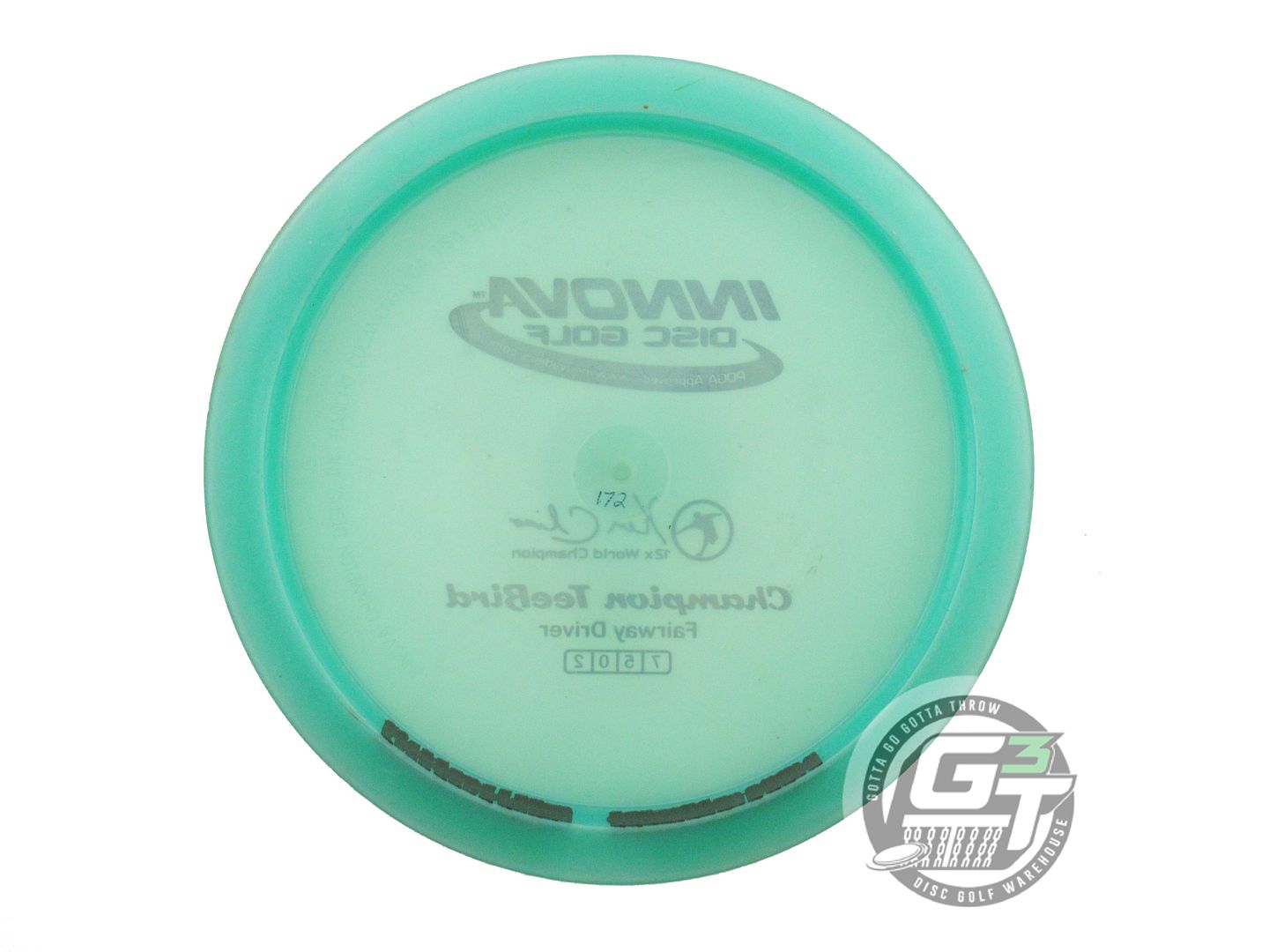 USED Innova Champion Teebird 172g Seafoam Black Stamp Fairway Driver Golf Disc