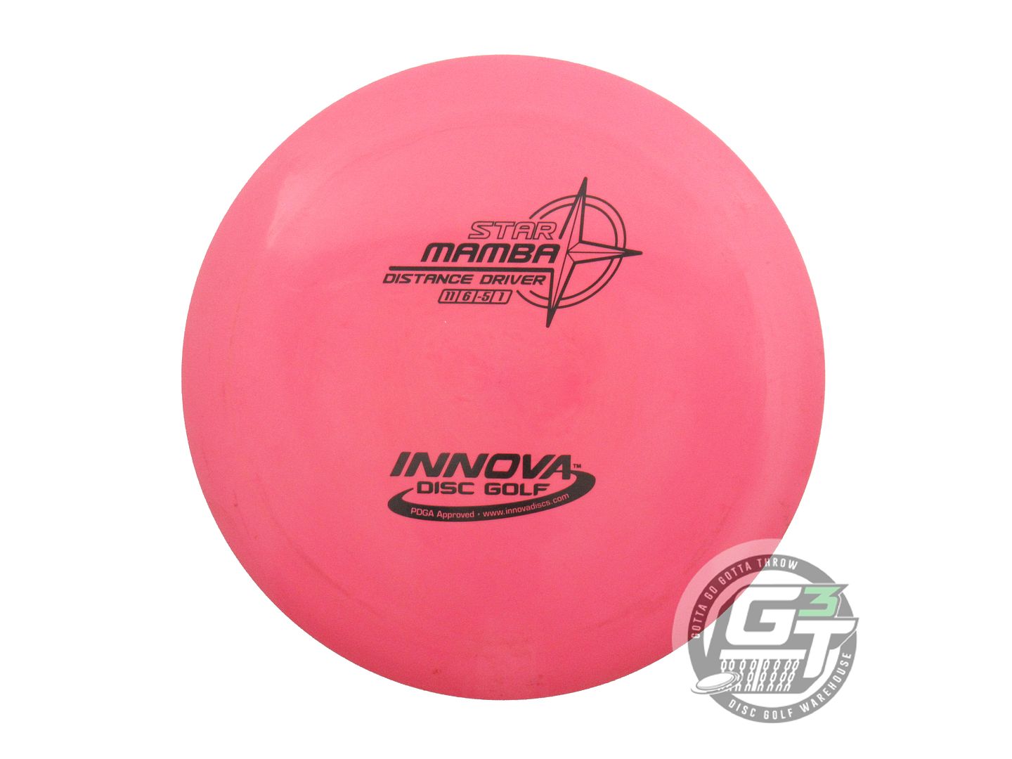 USED Innova Star Mamba 155g Pink Black Stamp Distance Driver Golf Disc