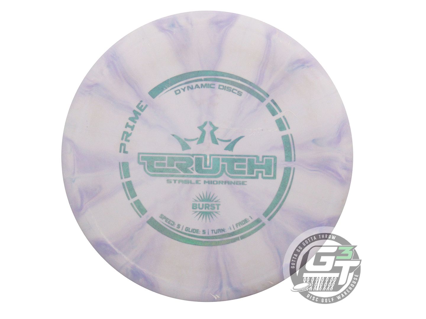 USED Dynamic Discs Prime Burst Truth 177g Lilac Blue Holo Foil Midrange Disc