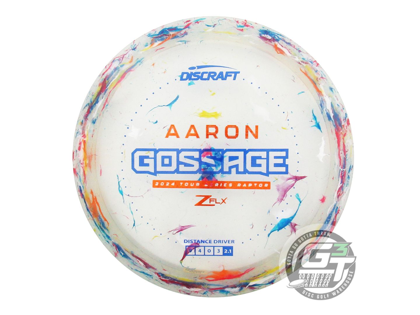 NOS Discraft [GOSSAGE] Jawbreaker Z FLX Raptor 175g Blue Stamp Driver Golf Disc
