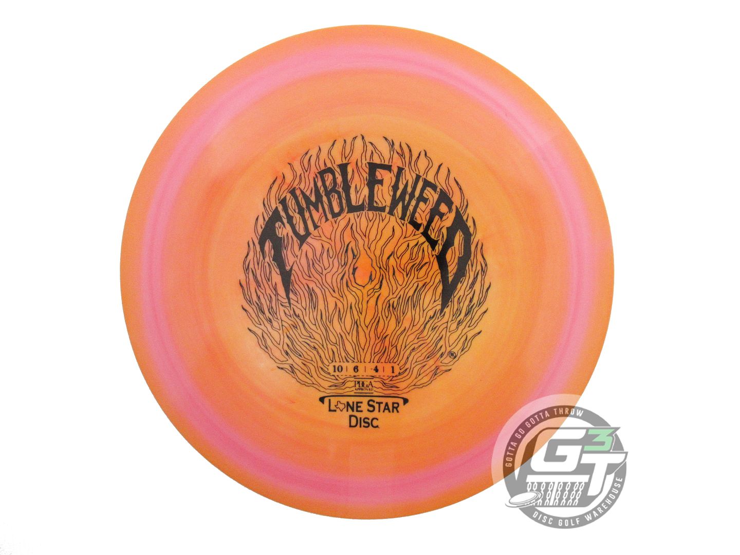USED Lone Star [ARTIST] Bravo Tumbleweed 175g Orange-Pink Distance Driver Disc