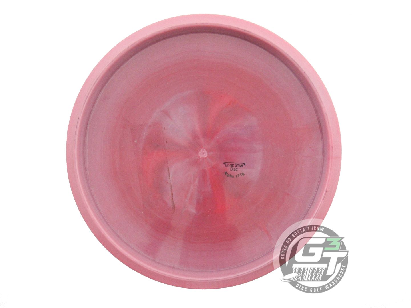 USED Lone Star [ARTIST] Alpha BB6 171g Dark Pink White Stamp Midrange Golf Disc