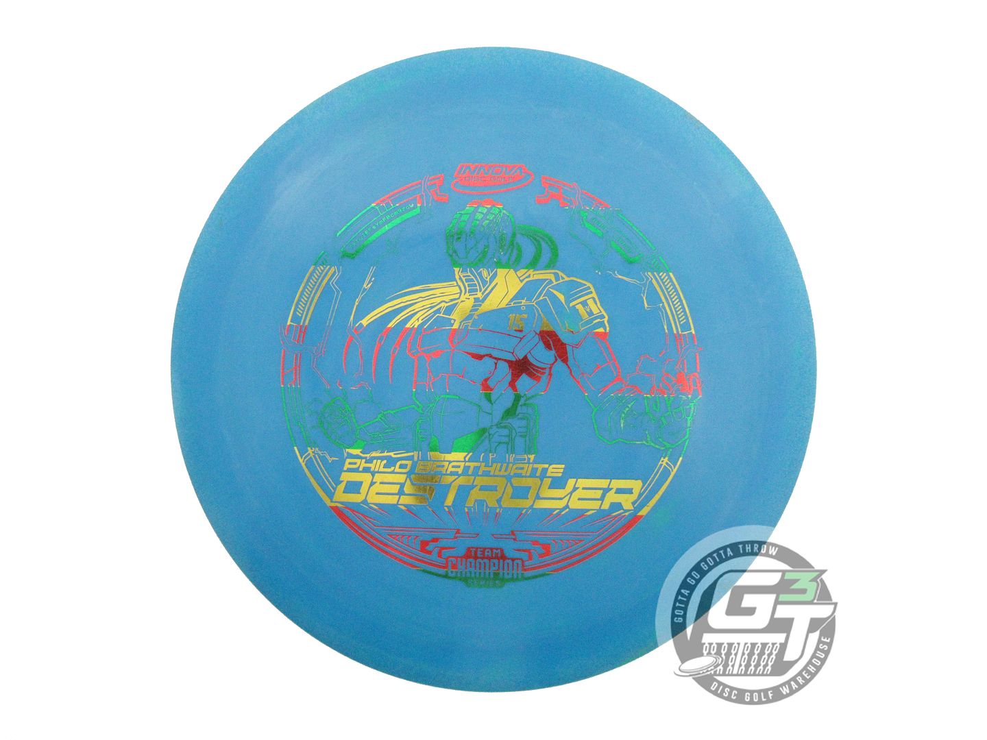 USED Innova [BRATHWAITE] Star Destroyer 172g Blue Rasta Foil Driver Golf Disc
