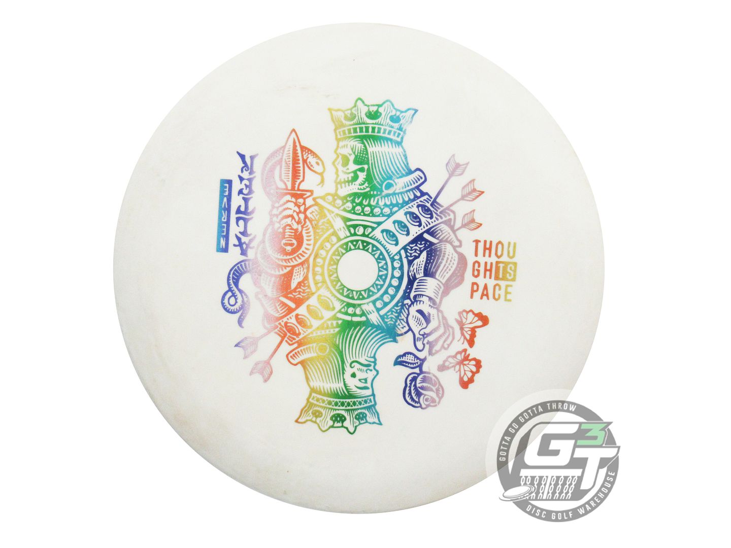 USED Thought Space Nerve Alter 174g White Rainbow Foil Putter Golf Disc