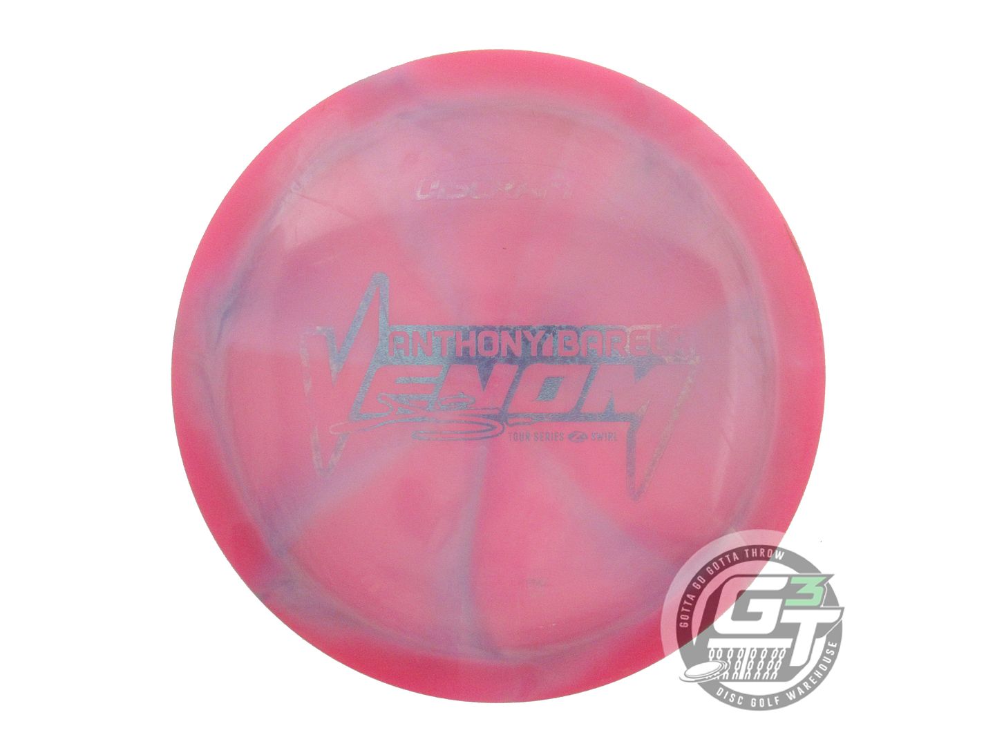 USED Discraft [BARELA] Z Swirl Venom 174g Pink-Purple Distance Driver Golf Disc