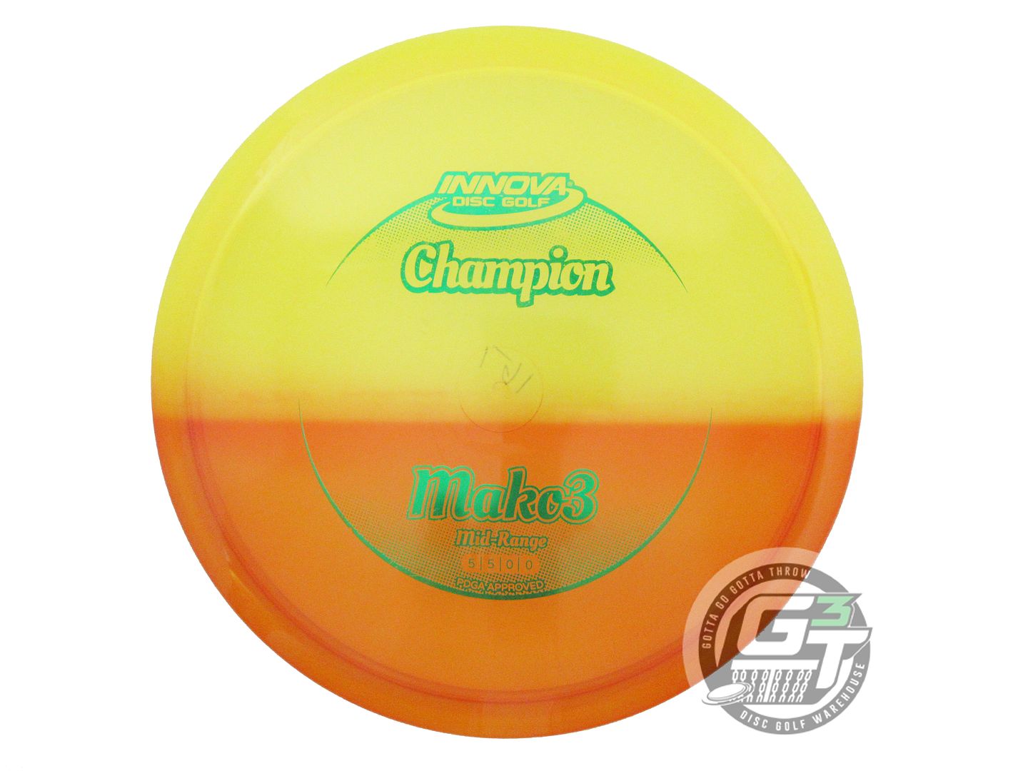 USED Innova Champion Mako3 167g Yellow HOME DYED Midrange Golf Disc