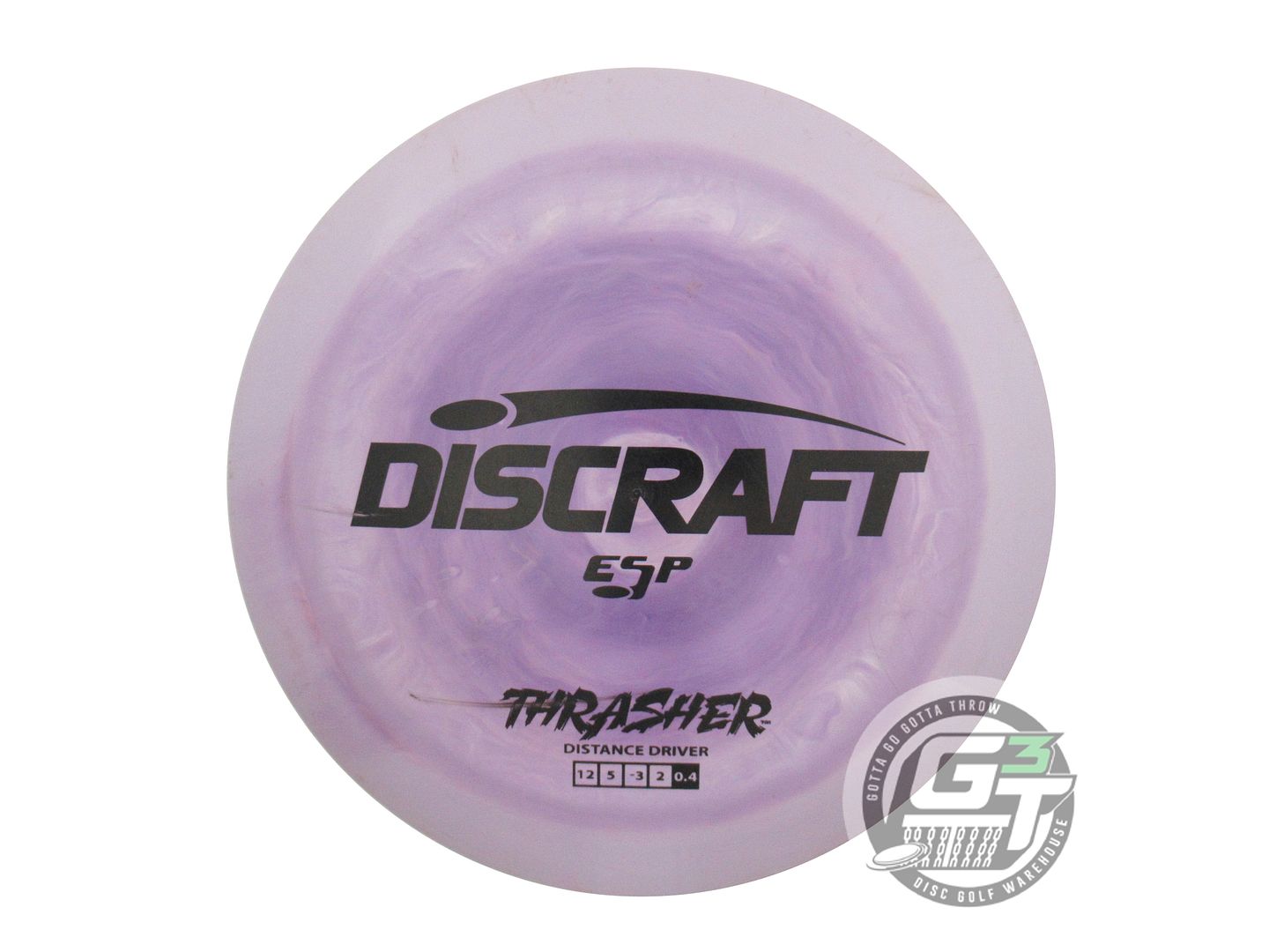 USED Discraft ESP Thrasher 173g Purple Black Stamp Distance Driver Golf Disc