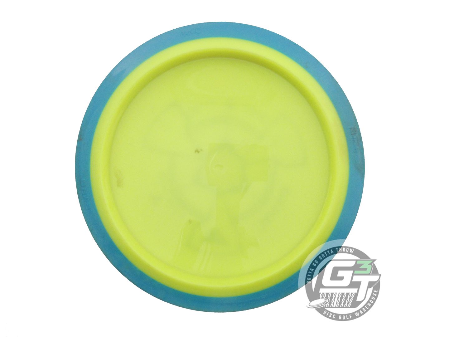 USED Axiom Discs Neutron Panic 174g Yellow Teal Rim Distance Driver Golf Disc