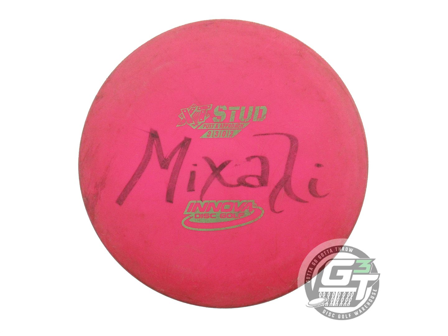 USED Innova XT Stud 171g Pink Lime Foil Putter Golf Disc