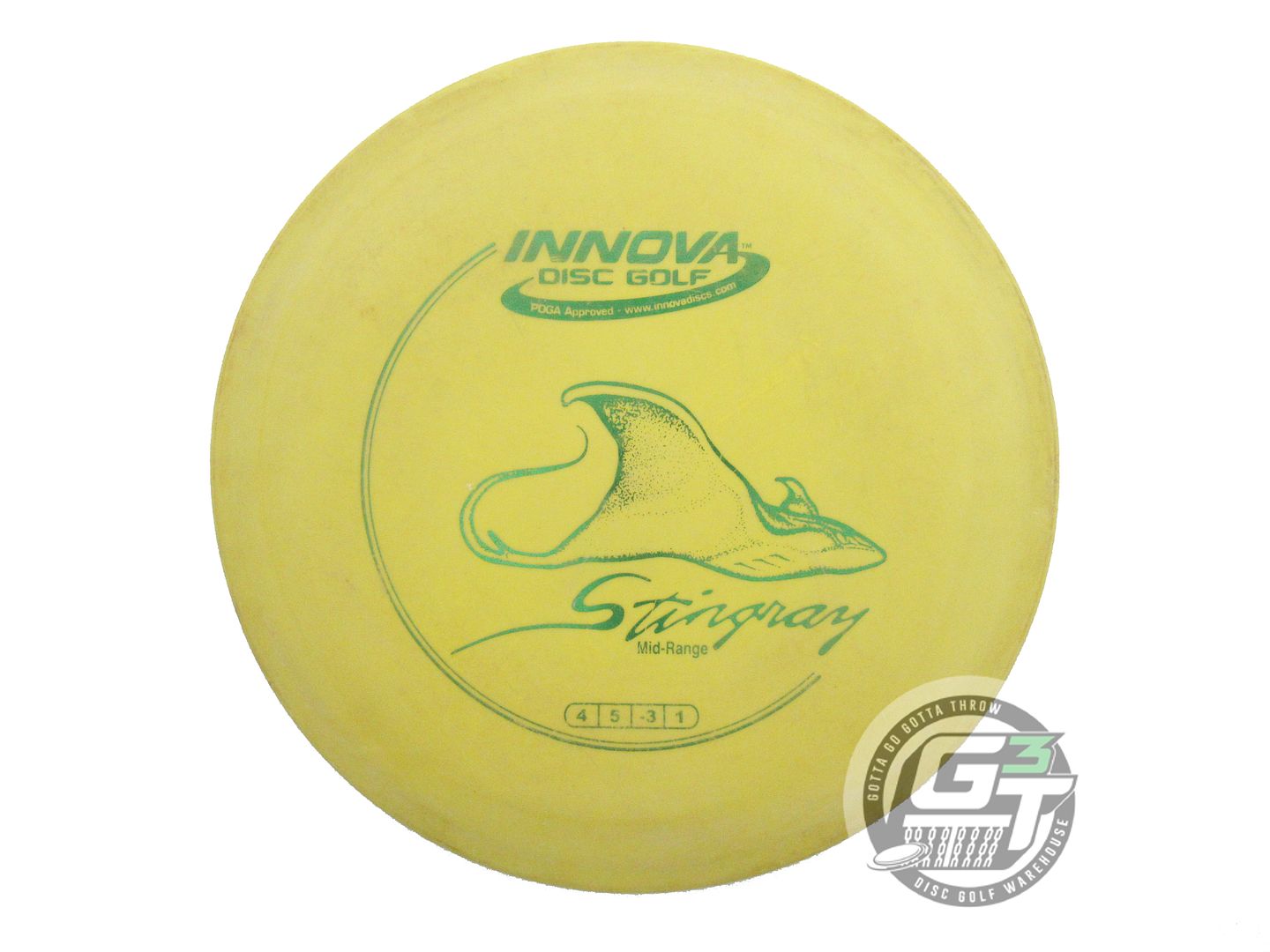 USED Innova DX Stingray 171g Yellow Green Foil Midrange Golf Disc