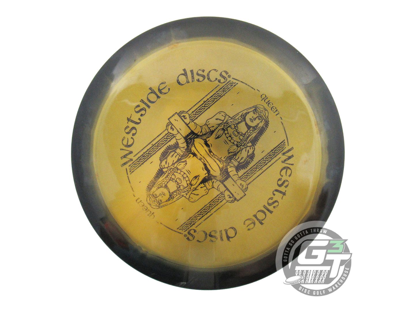 USED Westside Discs Tournament Orbit Queen 174g Black-Gold Distance Driver Disc