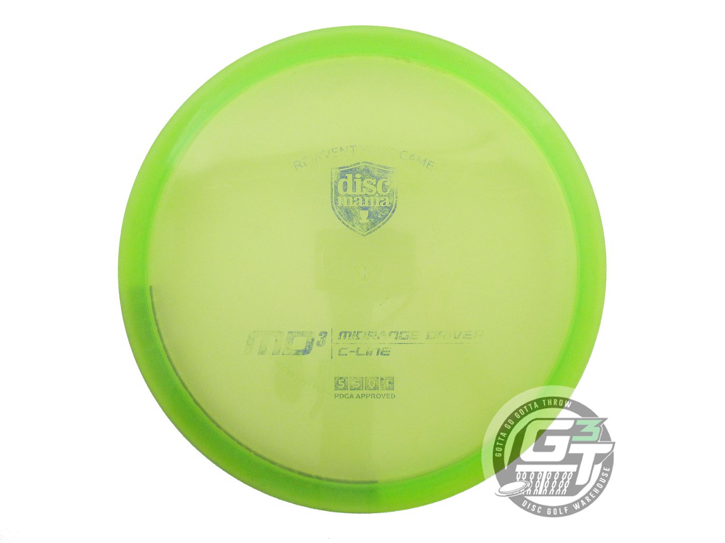 USED DiscMania C-Line MD3 177g Lime Blue Foil Midrange Golf Disc