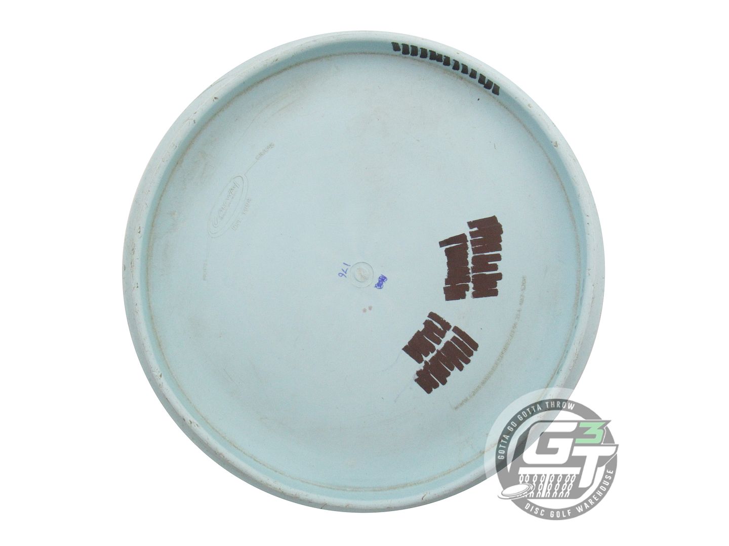 USED TEAM Gateway Nylon Super Glow Devil Hawk 175g Sky Blue WARPED Putter Disc