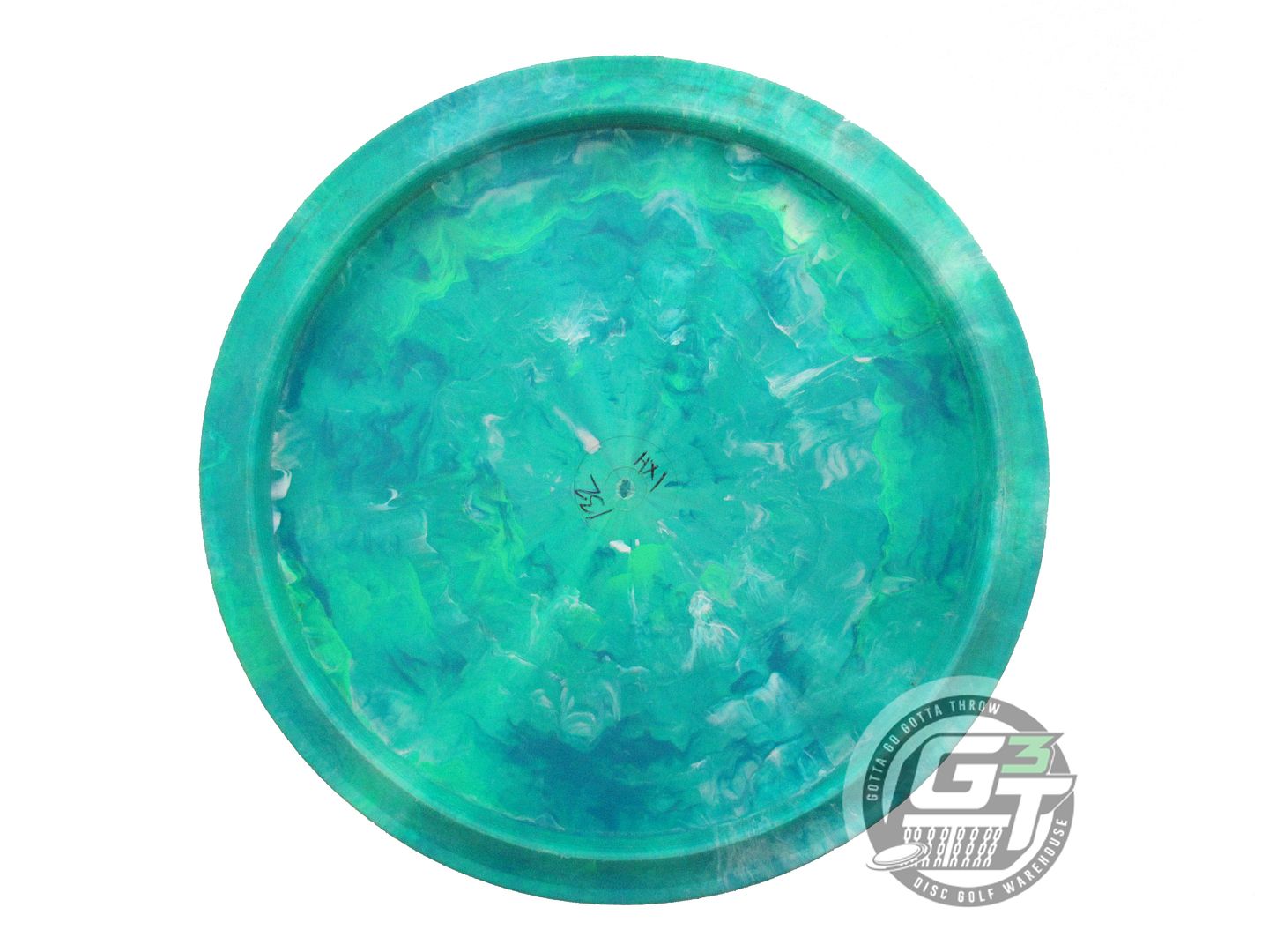 USED Lightning X-OUT Standard #1 Helix 132g Teal Swirl Distance Driver Disc