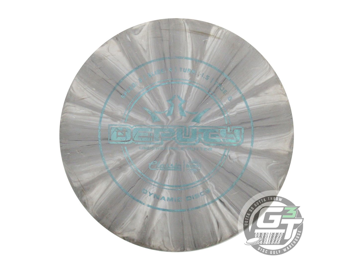 USED Dynamic Discs Classic Hard Burst Deputy 174g Gray Teal Shatter Putter Disc