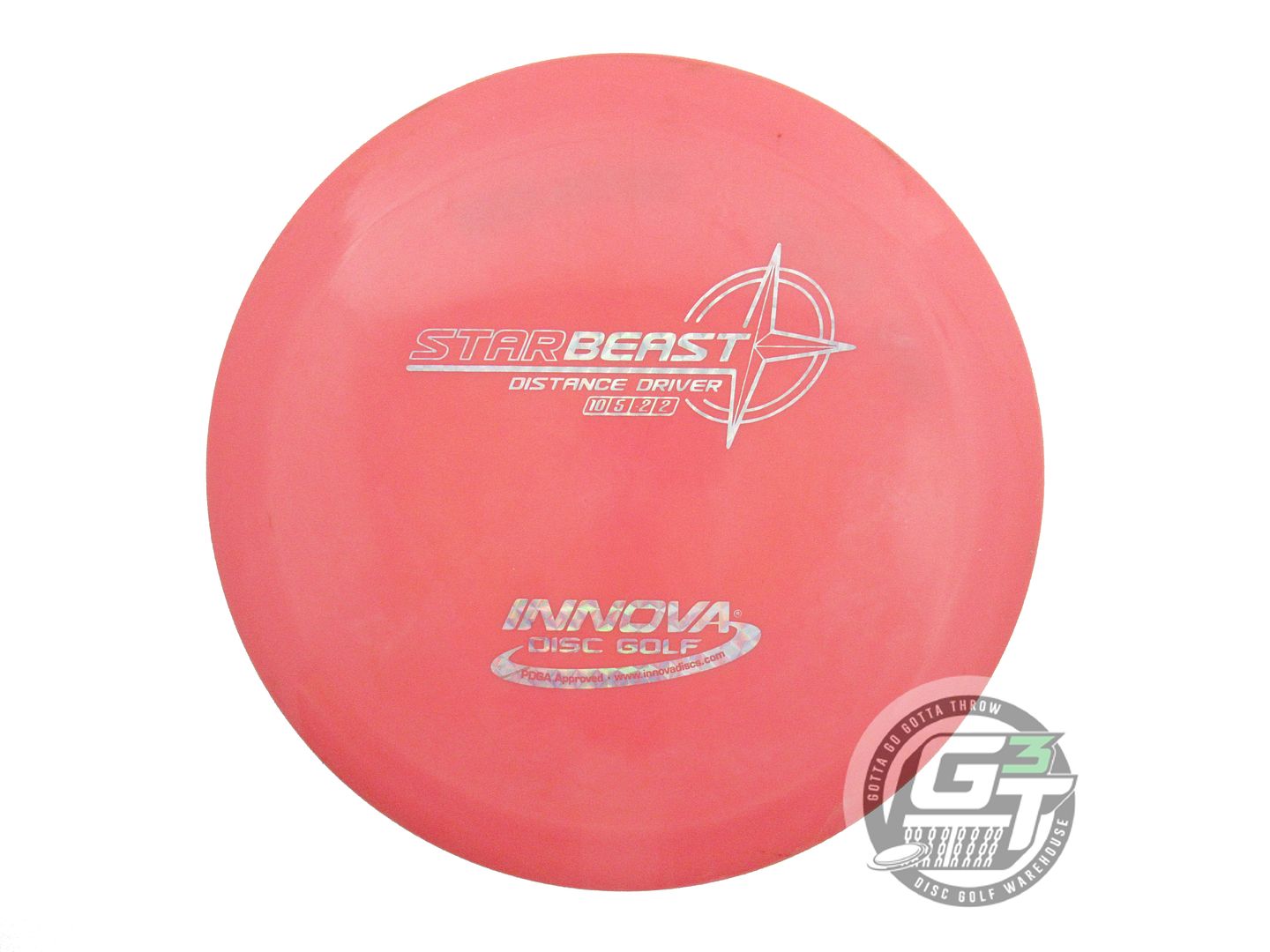 USED Innova Star Beast 175g Pink Silver Prism Foil Distance Driver Golf Disc