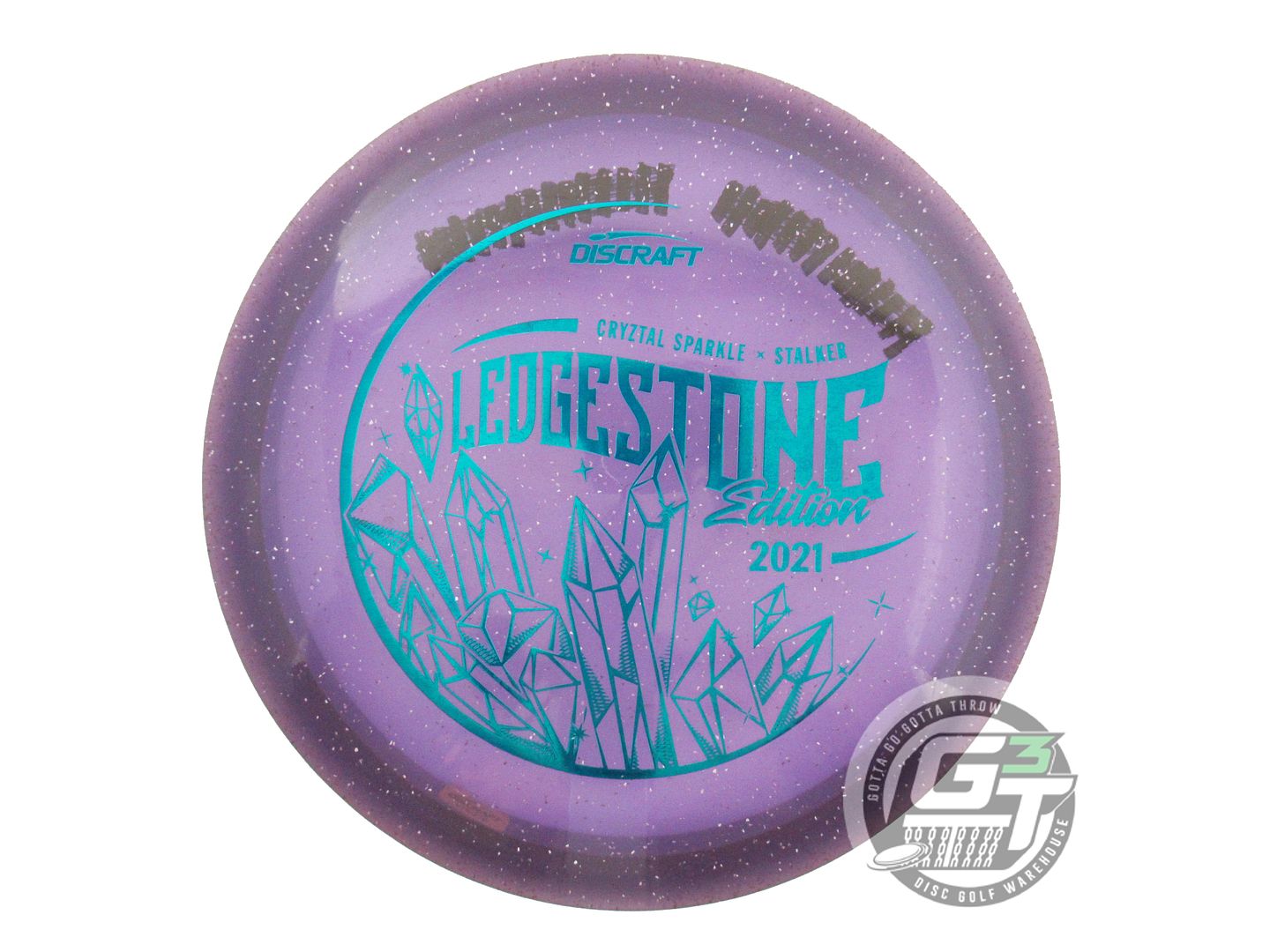USED Discraft [LEDGESTONE] CryZtal Sparkle Stalker 178g Purple Driver Golf Disc
