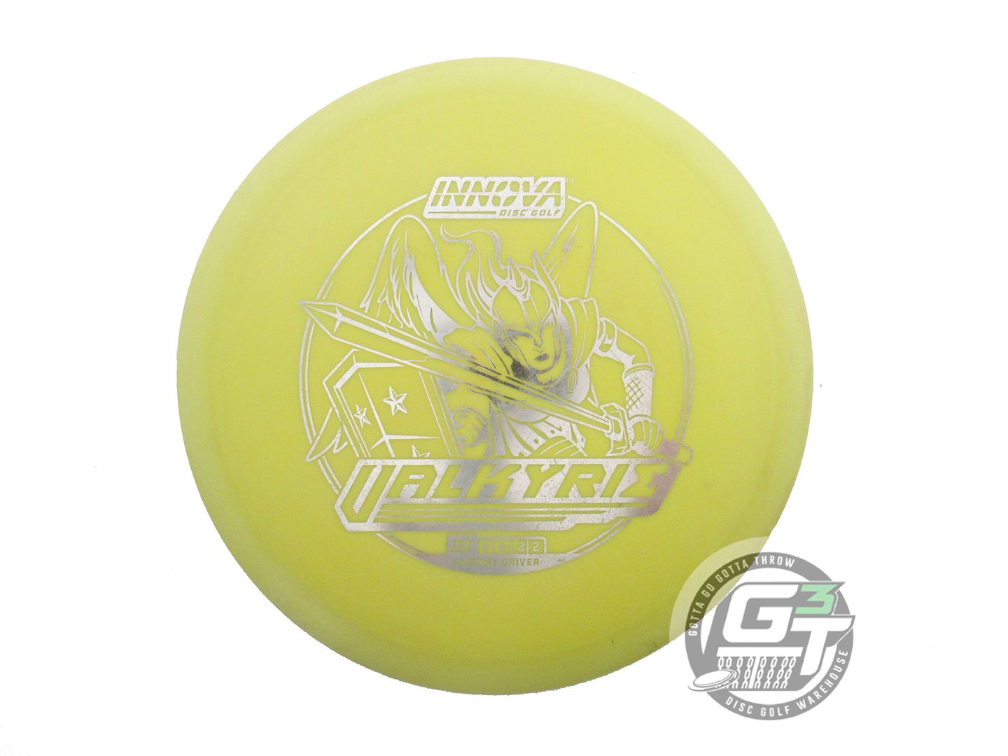 USED Innova DX Valkyrie 168g Yellow Silver Foil Distance Driver Golf Disc