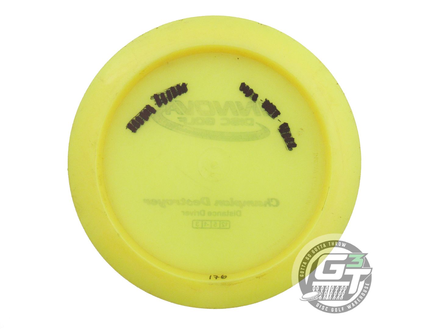 USED Innova Champion Destroyer 176g Yellow Blue Foil Distance Driver Golf Disc