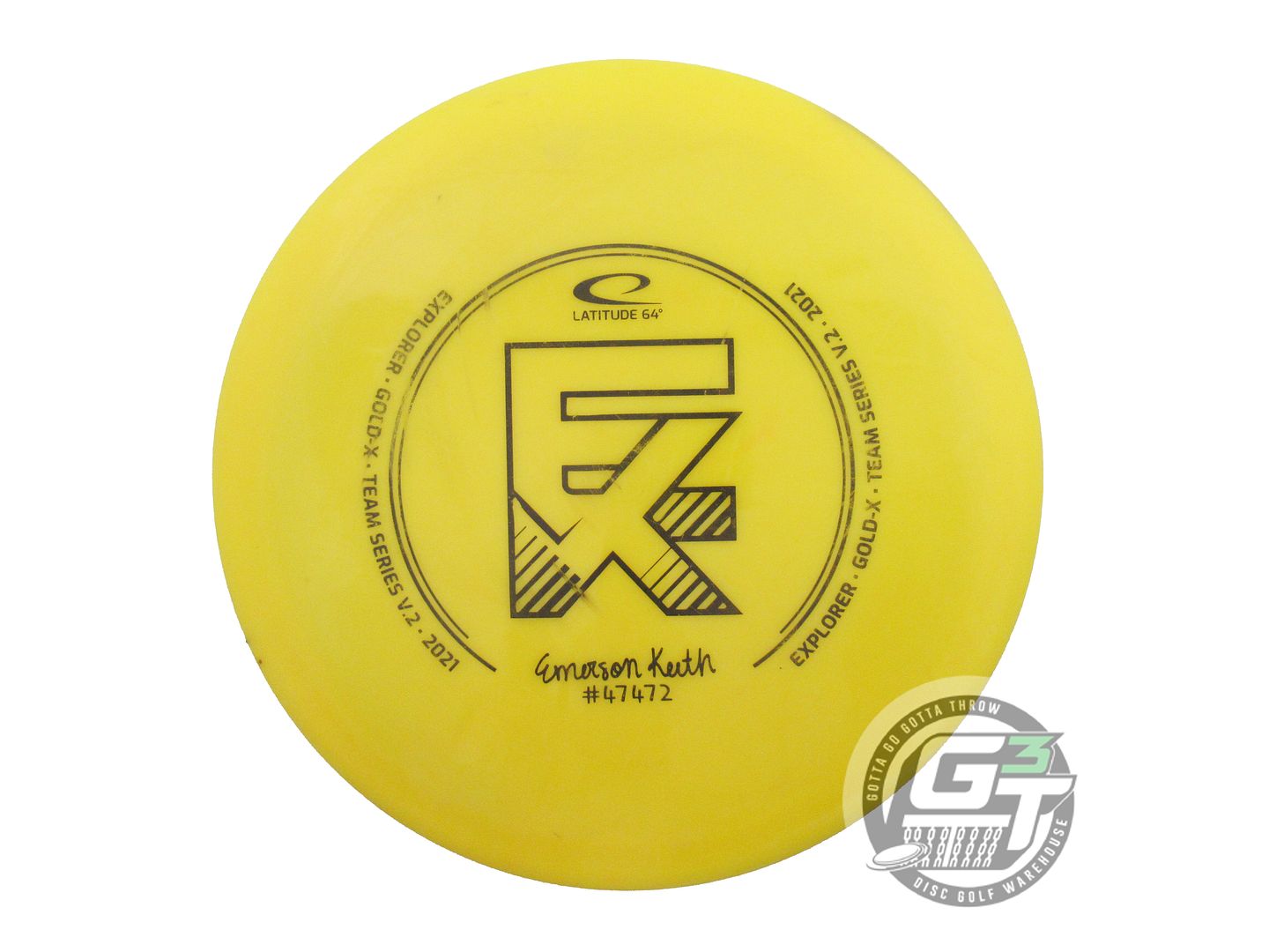 USED Latitude 64 [KEITH] Gold-X Explorer 176g Yellow Distance Driver Golf Disc
