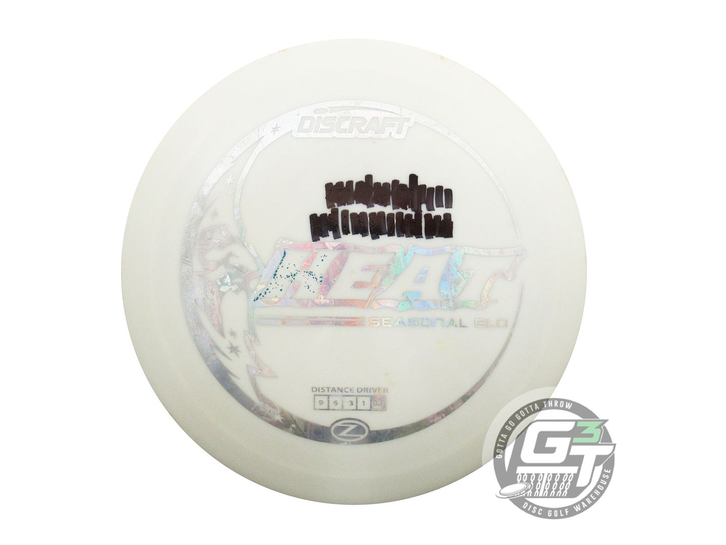 USED Discraft SEASONAL Glo Z Heat 176g Money Foil Distance Driver Golf Disc