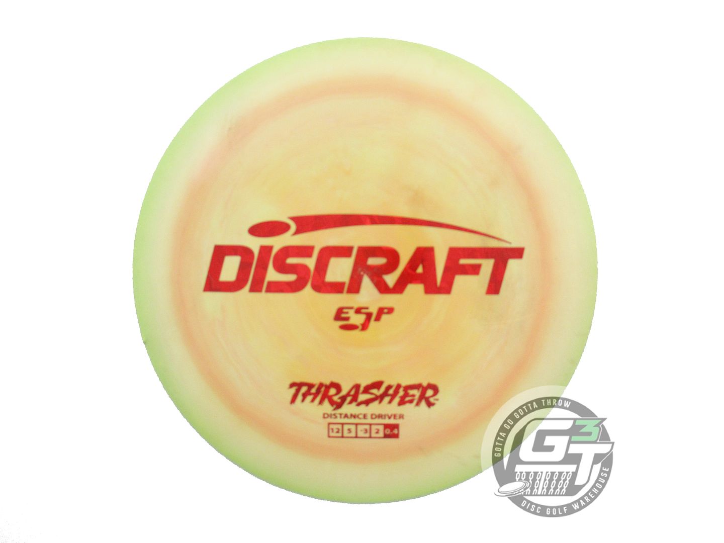 USED Discraft ESP Thrasher 175g Yellow-Orange Red Shatter Distance Driver Disc