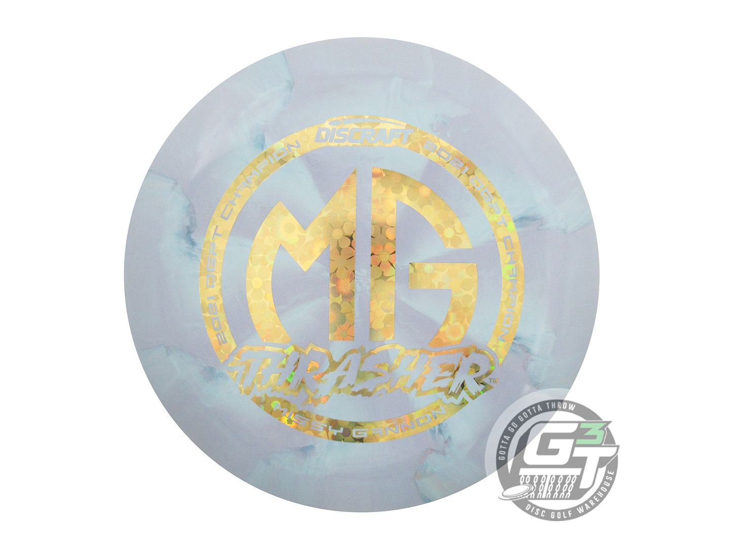USED Discraft [GANNON] ESP Thrasher 173g Gray-Seafoam Distance Driver Golf Disc