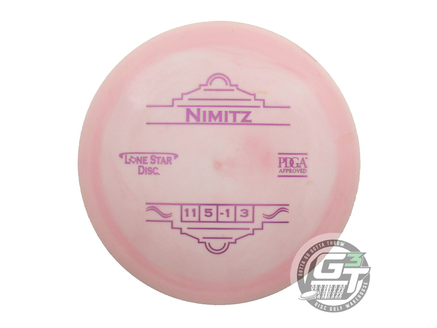 USED Lone Star Bravo Nimitz 174g Pink Purple Foil Distance Driver Golf Disc